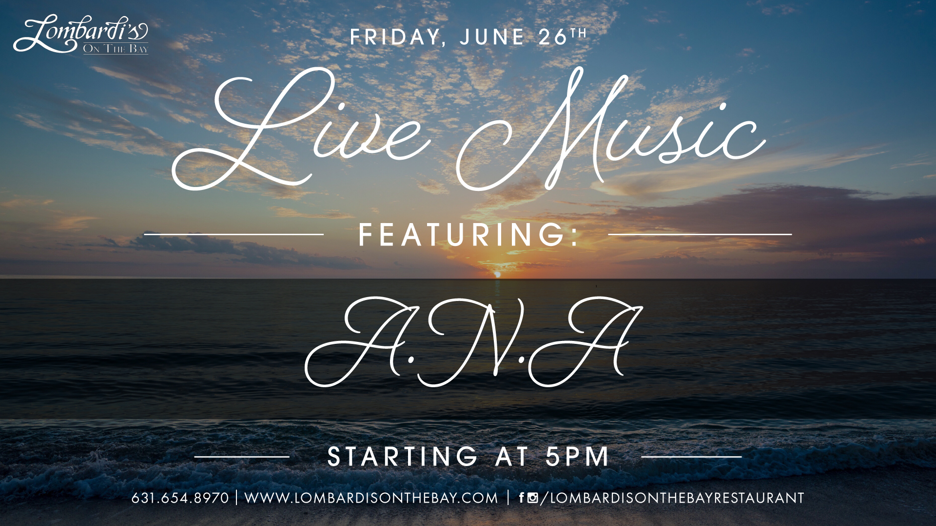 Live Music by A.N.A - Lombardi's On The Bay